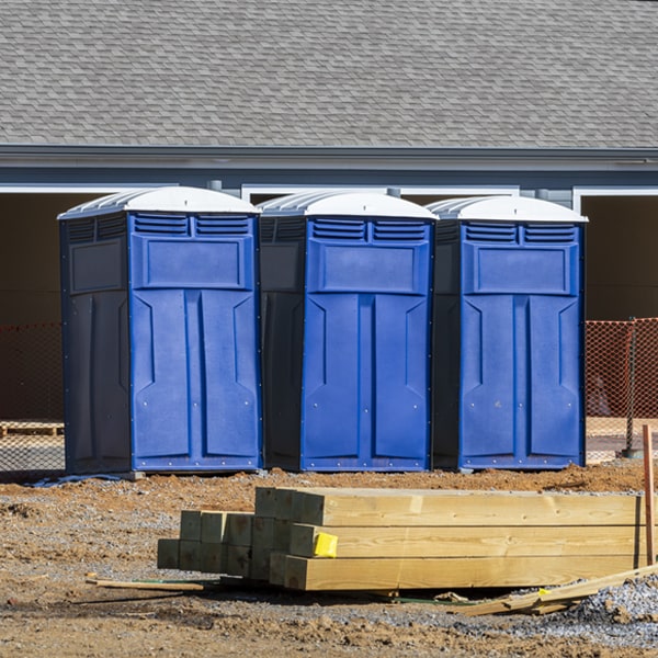 are there any restrictions on what items can be disposed of in the portable toilets in Ransom Canyon